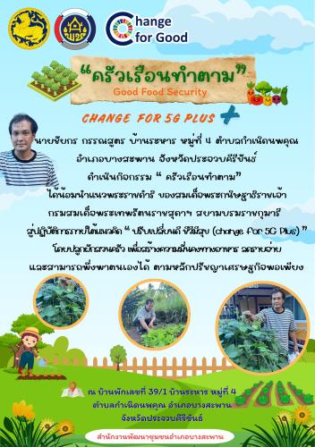 “ ครัวเรือนทำตาม ” ปลูกผักสวนครัวเพื่อสร้างความมั่นคงทางอาหาร